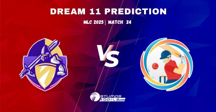 LAS vs NY Match 24 Dream11 Prediction of MLC 2025