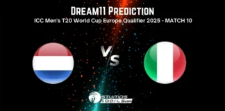 NED vs ITA 10th Match Dream11 Prediction