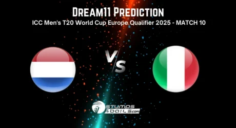 NED vs ITA Dream11 Prediction, Fantasy Cricket Tips For ICC Men’s T20 World Cup Europe Qualifier 2025 – Match 10