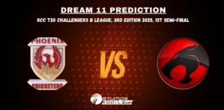 PC vs THU-B Dream11 Prediction 1st Semifinal