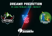 PTS vs CBG Dream11 Prediction and Cricket Picks for match 17th of St. Lucia T10 Blast 2025 PTS vs CBG Dream11 Prediction Match 17