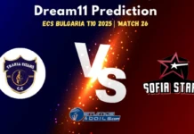 TRK vs SFS Dream11 Prediction & Fantasy Cricket Tips for ECS Bulgaria T10 2025 Match 26 TRK vs SFS Dream11 Prediction Match 26