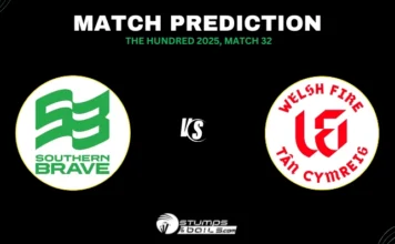 Southern Brave vs Welsh Fire Prediction – Who Will Win the 32nd Match of The Hundred 2025? SOB vs WEF 32nd Match Prediction