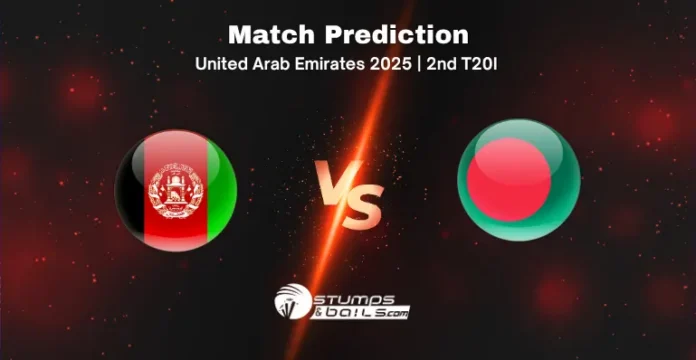 AFG vs BAN 2nd T20I Match Prediction