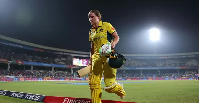 Alyssa Healy Ruled Out of World Cup Match 2025