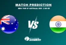 Australia vs India 2nd ODI Match Prediction – India Tour of Australia 2025 AUS vs IND Match Prediction