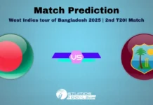 Bangladesh vs West Indies 2nd T20I Match Prediction for West Indies Tour of Bangladesh 2025 BAN vs WI 2nd T20I Match Prediction