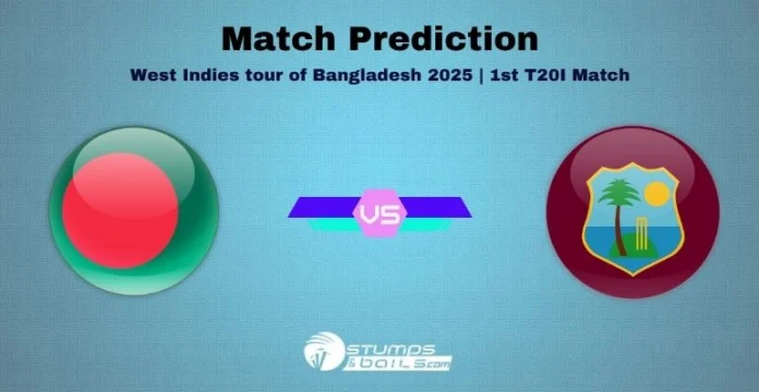 BAN vs WI 1st T20I Match Prediction