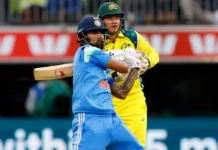 India Struggle in Rain-Curtailed First ODI Against Australia IND vs AUS 1st Innings Updates