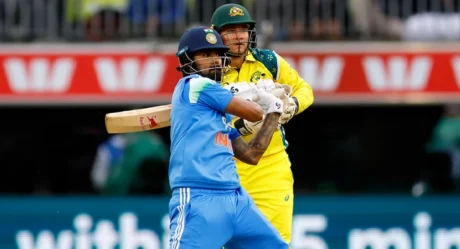 India Struggle in Rain-Curtailed First ODI Against Australia