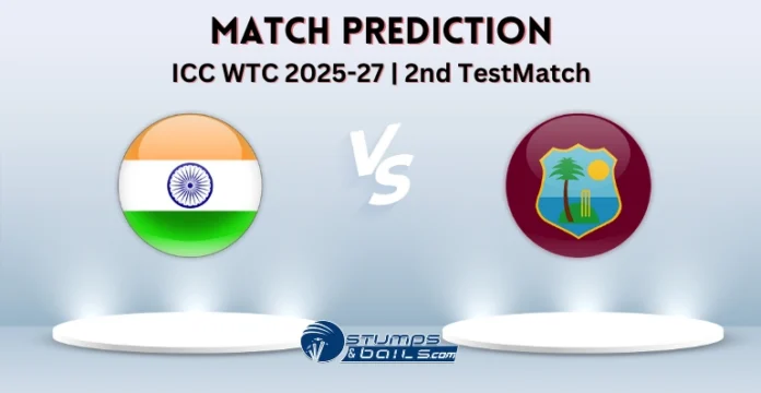 IND vs WI 2nd Test Match Prediction