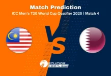 Malaysia vs Qatar Match Prediction – ICC Men’s T20 World Cup Qualifier Match 4 MAL vs QAT T20 Qualifier 2025 Match Prediction