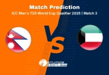 Nepal vs Kuwait Match Prediction – ICC Men’s T20 World Cup East Asia Pacific Qualifier 2025, Match 3 NEP vs KUW T20 3rd Match Prediction