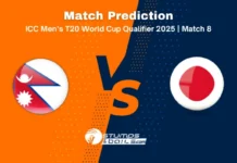 Nepal vs Japan Match Prediction – ICC Men’s T20 World Cup Qualifier, Match 8 NEP vs JPN 8th Match Prediction