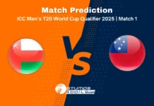 Oman vs Samoa Match Prediction – ICC Men’s T20 World Cup Qualifier 2025, Match 1 OMN vs SMO 1st Match Prediction