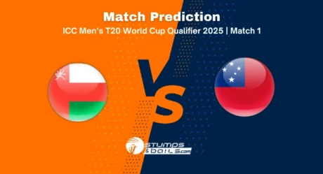 Oman vs Samoa Match Prediction – ICC Men’s T20 World Cup Qualifier 2025, Match 1
