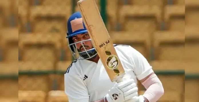 Prithvi Shaw hits 72-ball century for Maharashtra in Ranji Trophy