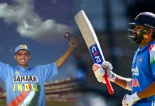 Most runs for India in ODIs: Rohit Sharma goes past Sourav Ganguly with valiant fifty Rohit Sharma celebrates fifty after surpassing Sourav Ganguly in most ODI runs for India