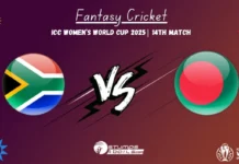 South Africa Women vs Bangladesh Women Prediction 14th Match Fantasy Tips – ICC Women’s World Cup 2025 SA-W vs BAN-W 14th Match Fantasy Tips