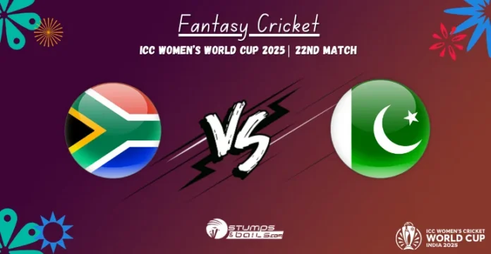 SA-W vs PAK-W Fantasy Picks for 22nd Match