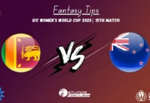 SL-W vs NZ-W Dream11 Prediction, 15th Match, ICC Women’s World Cup 2025 – Fantasy Tips, Playing XI & Pitch Report SL-W vs NZ-W Fantasy Picks 15th Match