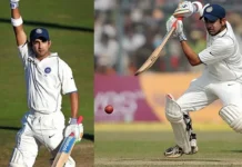 When Gambhir’s Bat Roared, but His Elbow Shocked Australia: A Tale of Runs and Rough Edges Gautam Gambhir batting against Australia, highlighting the elbow collision incident