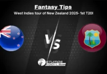 New Zealand vs West Indies, 1st T20I Fantasy Tips West Indies tour of New Zealand 2025 NZ vs WI 1st T20I Fantasy Tips – Prediction and Playing XI