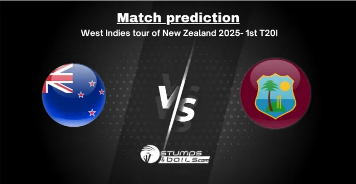 NZ vs WI 1st T20I 2025 match at Eden Park