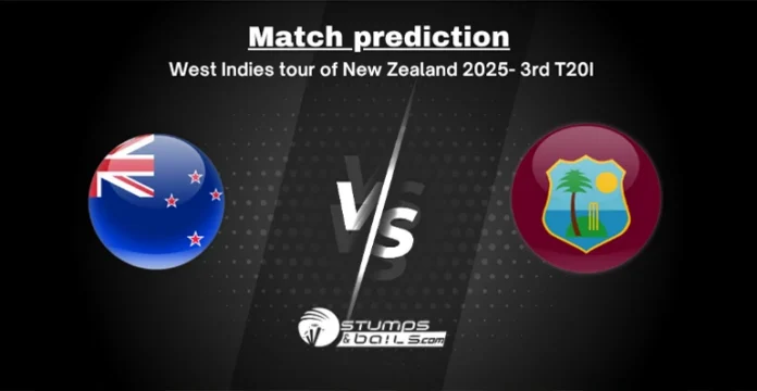 NZ vs WI 3rd T20I Match Prediction 2025