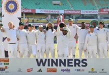 South Africa Celebrate Historic Test Series Win After Dominating India South Africa cricket team celebrating Test series win with trophy