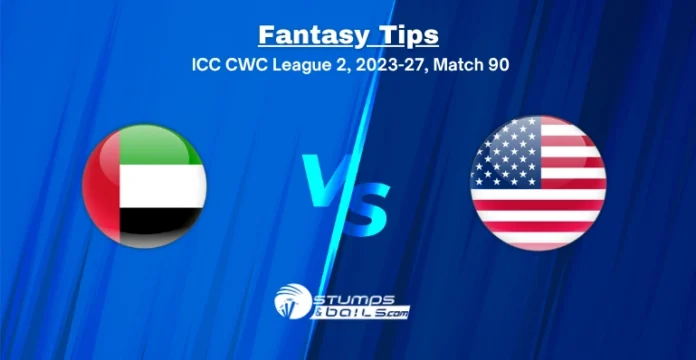UAE vs USA 90th Fantasy Tips