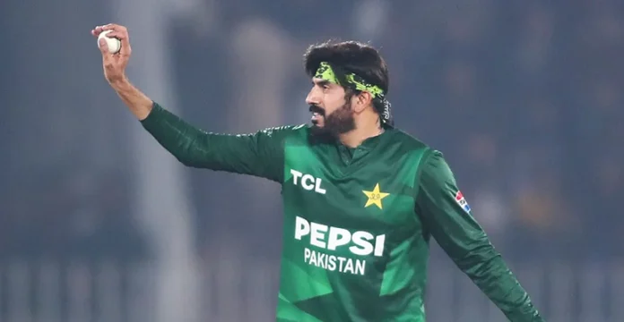Usman Tariq bowling for Pakistan – mystery spinner and hat-trick hero