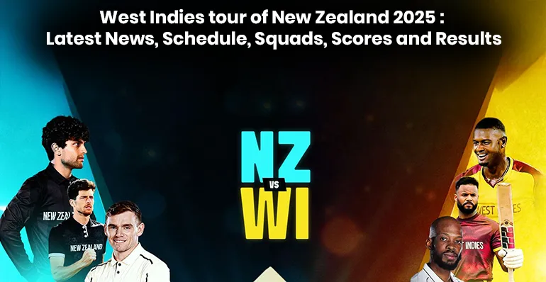 West Indies vs New Zealand 2025 series schedule and squads