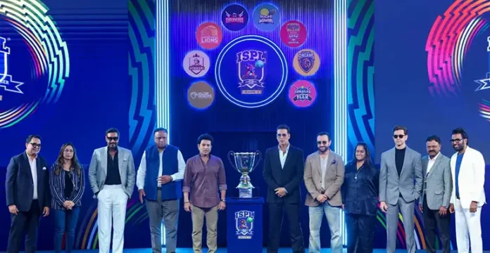 Bollywood and cricket stars at the ISPL Season 3 Player Auction in Mumbai