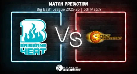 Brisbane Heat vs Perth Scorchers 6th Match Prediction, BBL 2025-26