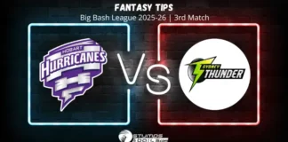 Hobart Hurricanes vs Sydney Thunder 3rd Match Fantasy Tips of Big Bash League 2025-26 HH vs ST Fantasy Tips 3rd Match Big Bash League 2025-26 fantasy preview