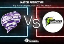 Hobart Hurricanes vs Sydney Thunder 3rd Match Prediction of Big Bash League 2025-26 HH vs ST 3rd Match Prediction Big Bash League 2025-26 fantasy cricket preview