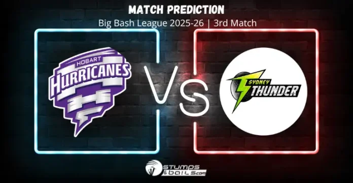 HH vs ST 3rd Match Prediction Big Bash League 2025-26 fantasy cricket preview