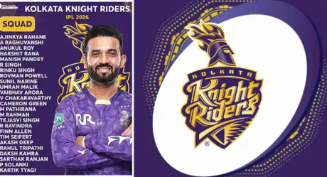 Kolkata Knight Riders Announce Squad for IPL 2026 After Mini Auction