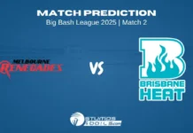 Melbourne Renegades vs Brisbane Heat, 2nd Match Prediction – BBL 2025-26 MR vs BH 2nd Match Prediction