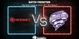 Melbourne Renegades vs Hobart Hurricanes 8th Match Prediction of Big Bash League 2025-26 MR vs HH 8th Match Prediction BBL 2025-26