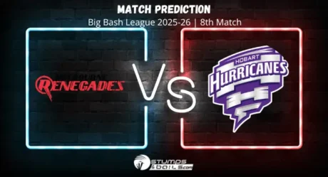 Melbourne Renegades vs Hobart Hurricanes 8th Match Prediction of Big Bash League 2025-26