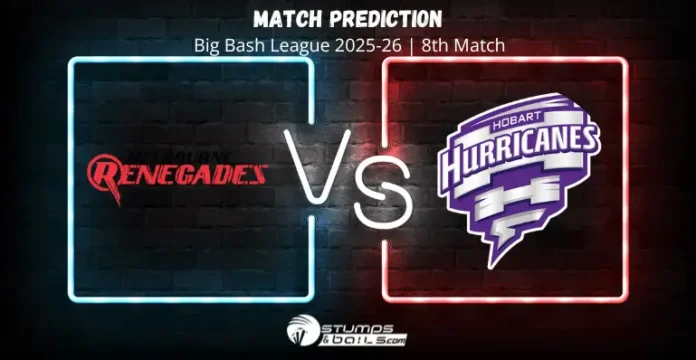MR vs HH 8th Match Prediction BBL 2025-26