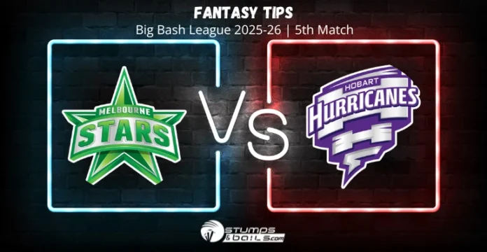 MS vs HH 5th Match Fantasy Tips BBL 2025-26