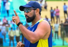 Mohammed Shami Shines Domestically — What More Must He Do to Return to India’s Squad? Mohammed Shami bowling in a domestic cricket match, showing pace and fitness