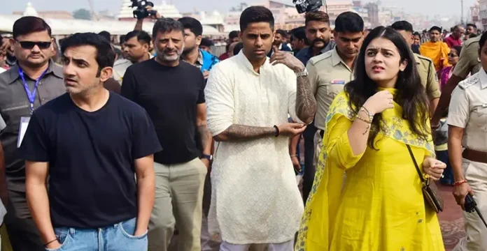 Suryakumar Yadav Gambhir visit to the Jagannath Puri Temple