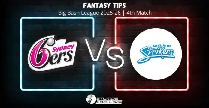 SS vs AS 4th Fantasy Tips Big Bash League 2025-26