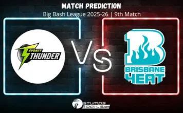 Sydney Thunder vs Brisbane Heat 9th Match Prediction, Big Bash League 2025-26 ST vs BH 9th Match Prediction