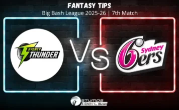 Sydney Thunder vs Sydney Sixers 7th Match Fantasy Tips of Big Bash League 2025-26 SIX vs THU 7th Match Fantasy Tips BBL 2025-26