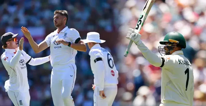 Australia and England players wearing black armbands in 3rd Ashes Test